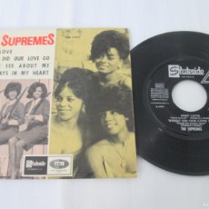 Discos de vinilo: THE SUPREMES - BABY LOVE +3. 4 SONGS EP, SPANISH 1964 7” EDITION. GOOD CONDITION. BUEN ESTADO. Lote 364430301