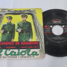 Discos de vinilo: AL CAIOLA SUS GUITARRAS Y ORQUESTA - LOS CAÑONES DE NAVARONE +3. EP, SPANISH 7” 1962 ED. BUEN ESTADO. Lote 364434511