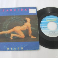 Discos de vinilo: HELEN - ZANZIBAR (2 VERSIONES). SINGLE. SPANISH 1986 7” EDITION. BUEN ESTADO. GOOD CONDITION. Lote 364437846
