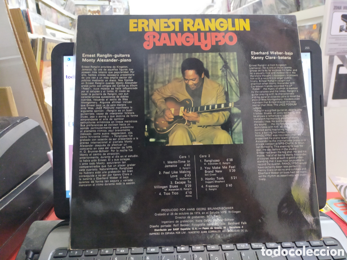 Discos de vinilo: Ernest ranglin LP ranglypso Espa&ntilde;a 1976 - Foto 2