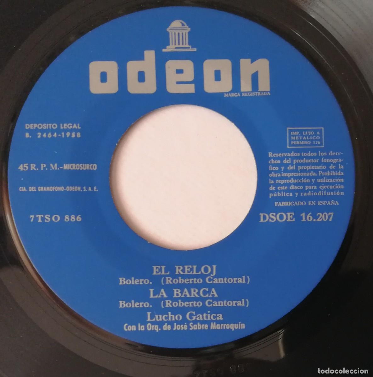 Discos de vinilo: Lucho Gatica, Lucho Gatica, Odeon DSOE 16.207 - Foto 4