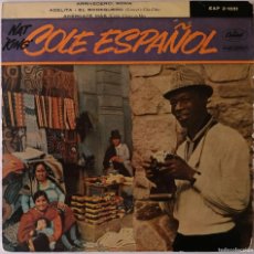 Discos de vinilo: NAT KING COLE, COLE ESPAÑOL, CAPITOL RECORDS EAP 2-1031. Lote 364460961