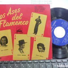 Discos de vinilo: LOS ASES DEL FLAMENCO NÚM.20 EP LOLA CABELLO,NIÑO FRENEGAL, GLORIA ROMERO,PEPITA SEVILLA 1960. Lote 364461796