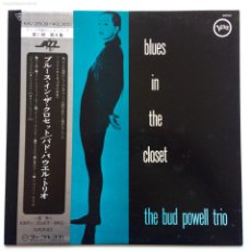 Discos de vinilo: THE BUD POWELL TRIO ‎– BLUES IN THE CLOSET , JAPAN 1974 VERVE RECORDS. Lote 364496611