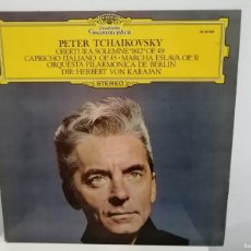 Discos de vinilo: HERBERT VON KARAJAN / PETER TCHAIKOVSKY - OBERTURA SOLEMNE ”1812” OP.49 - LP - 1975 - SPAIN. Lote 364497216