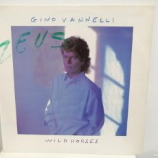 Discos de vinilo: GINO VANNELLI - WILD HORSES - 12” MAXI - 1987 - SPAIN