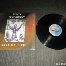 Discos de vinilo: JT COMPANY - LIVE MY LIFE REMIX - MAXI - SPAIN - CONTRASEÑA RECORDS - LV -. Lote 364505491