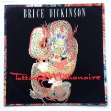 Discos de vinilo: BRUCE DICKINSON – TATTOOED MILLIONAIRE , UK 1990 EMI POSTER MAXI. Lote 364517061