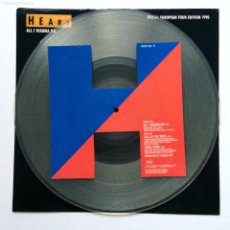 Discos de vinilo: HEART – ALL I WANNA DO , PICTURE DISC SPECIAL EDITION UK 1990 CAPITOL RECORDS MAXI. Lote 364518916