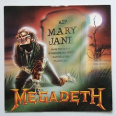 Discos de vinilo: MEGADETH – MARY JANE , UK 1988 CAPITOL RECORDS MAXI. Lote 364519536