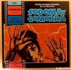 Discos de vinilo: SODOM AND GOMORRAH (SODOMA Y GOMORRA) MIKLOS ROZSA RCA / CINEMATRES 1981 COMO NUEVO!!. Lote 364571221