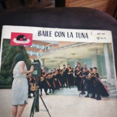 Discos de vinilo: BAILE CON LA TUNA, FACULTAD CIENCIAS POLÍTICAS MADRID 1963,DISCO VINILO EPS.. Lote 364601561