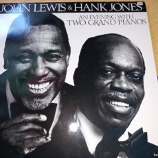 Discos de vinilo: JHON LEWIS & HANCK JONES AND EVENING WITH TWO GRAND PIANOS LP 33 RPM. Lote 364602426