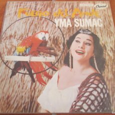 Discos de vinilo: YMA SUMAC - FUEGO DEL ANDE. LP VERY RARE COLOMBIAN 12” EDITION. FUNDA PLASTICO ORIGINAL. BUEN ESTADO. Lote 364664691