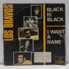 Discos de vinilo: LOS BRAVOS - BLACK IS BLACK / I WANT A NAME. VINILO 7'' (SINGLE). CCM1. Lote 364667616