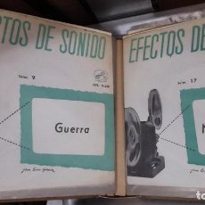 Discos de vinilo: LOTE DE 16 SINGLES DE VINILO - EFECTOS DE SONIDO . EMI 1959. Lote 364674471
