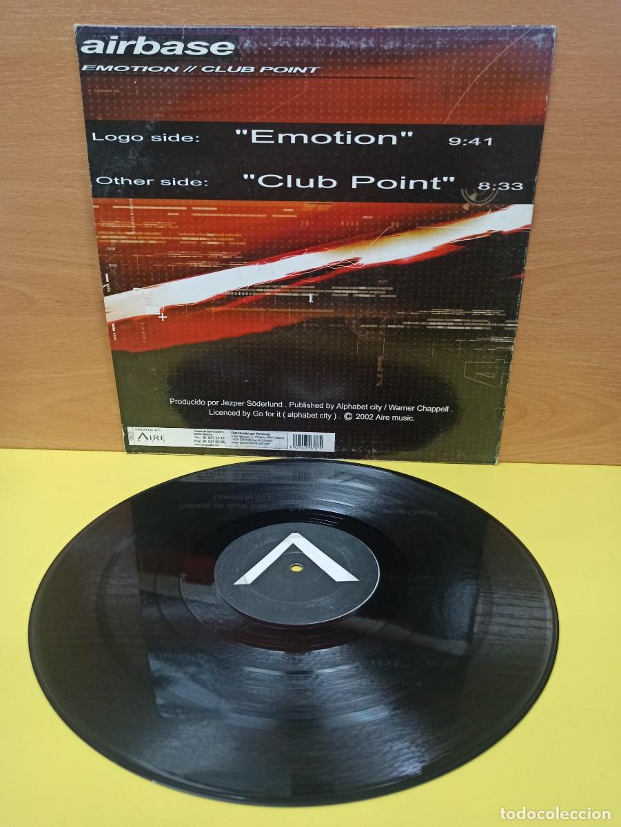 Discos de vinilo: MAXI SINGLE - DISCO DE VINILO - AIRBASE - EMOTION / CLUB POINT - Foto 2