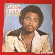 Discos de vinilo: JESSE GREEN (SINGLE 1981) 1, 2, 3, VAMOS - LET'S GO - OLD TIME BOOGIE (VINILO NUEVO). Lote 364772446