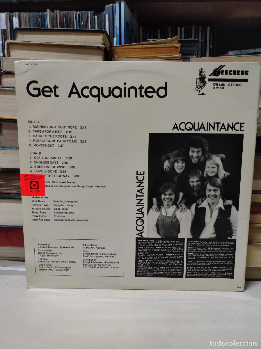 Discos de vinilo: Acquaintance &ndash; Get Acquainted - Foto 2