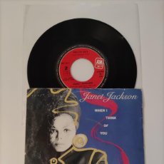 Discos de vinilo: SINGLE 115 JANET JACKSON - WHEN I THINK OF YOU 1984. Lote 364797416