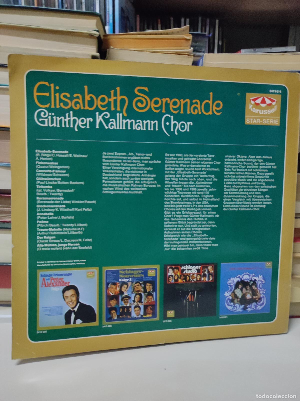 Discos de vinilo: G&uuml;nther Kallmann Chor &ndash; Elisabeth Serenade - Foto 2