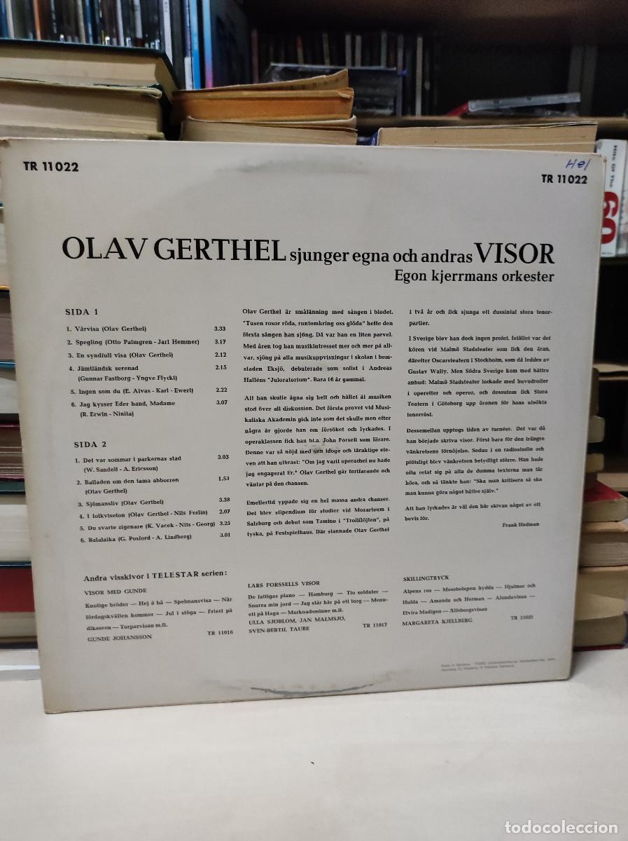 Discos de vinilo: Olav Gerthel &ndash; Sjunger Egna Och Andras Visor - Foto 2