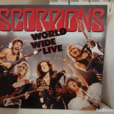 Discos de vinilo: SCORPIONS -WORLD WIDE LIVE- (1985) 2 X LP DISCO VINILO. Lote 364866841