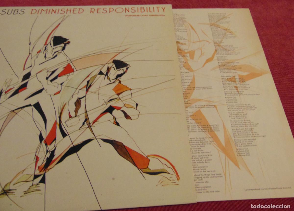Discos de vinilo: U.K. Subs &ndash; Diminished Responsibility - LP EDICION ESPA&Ntilde;OLA 1981 - Foto 3
