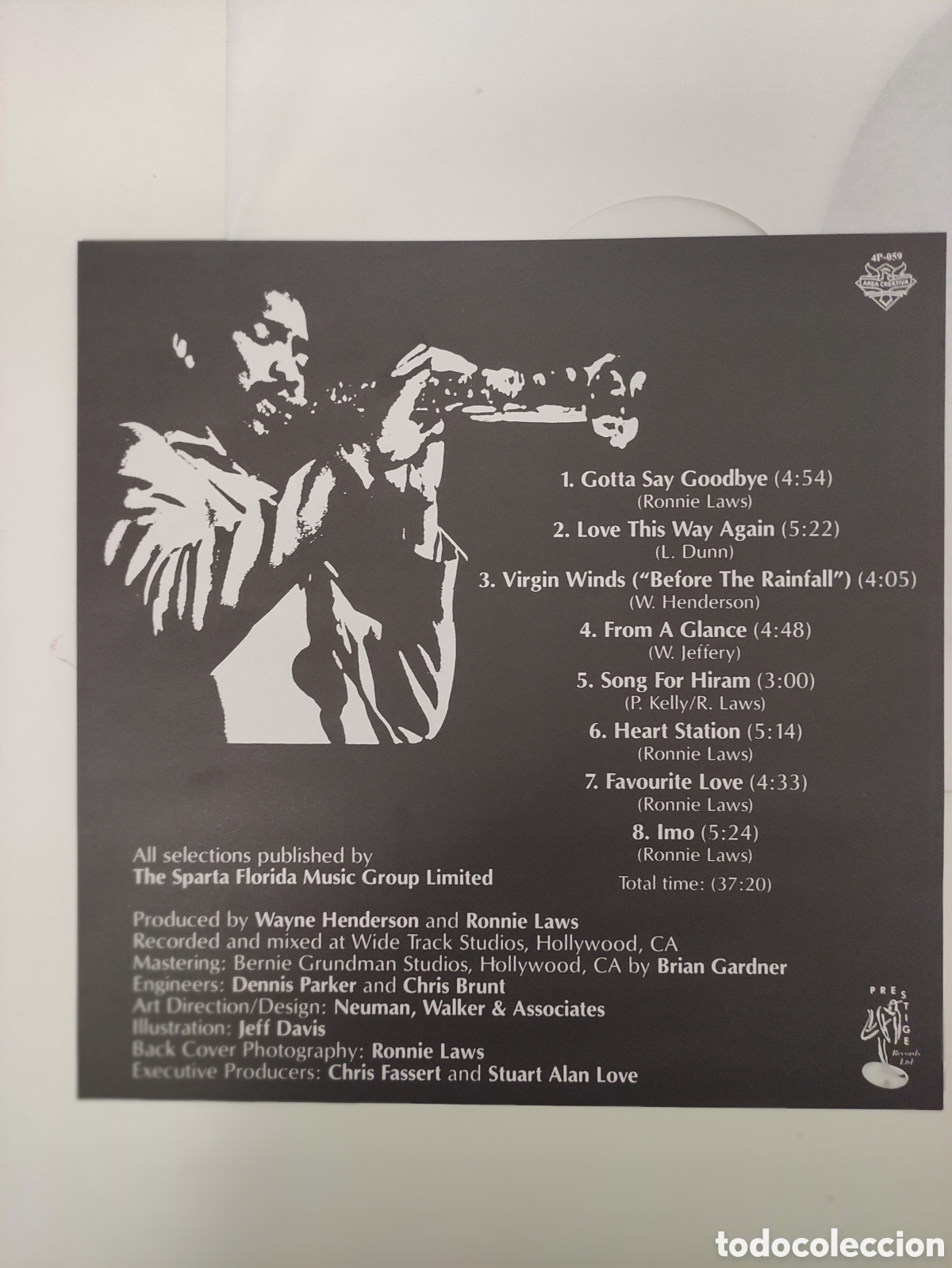 Discos de vinilo: Ronnie Laws &ndash; True Spirit - Area Creativa &ndash; 4P-059 - 1991 - Foto 4