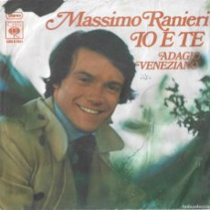Discos de vinilo: MASSIMO RANIERI IO & TE ADAGIO VENEZIANO CBS WEST GERMANY. Lote 365068831