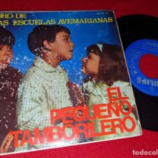 Discos de vinilo: CORO ESCUELAS AVEMARIANAS EL PEQUEÑO TAMBORILERO/ZARANDAN/CUATRO VESTIDITOS +1 EP 1966 CHOIR BOYS. Lote 365098771
