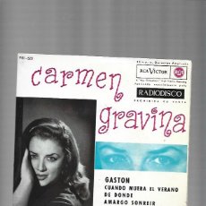 Discos de vinilo: CARMEN GRAVINA GASTON + REGALO SORPRESA. Lote 365109401