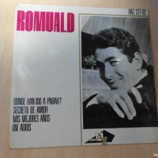 Discos de vinilo: ROMUALD, EP, ¿DONDE HAN IDO A PARAR? + 3, AÑO 1964, DISC AZ, HAZ 277-02. Lote 365257856
