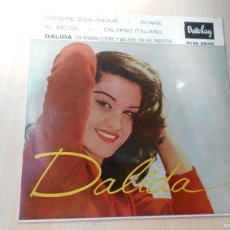 Discos de vinilo: DALIDA, EP, HISTOIRE D´UN AMOUR + 3, AÑO 1959, BARCLAY BCGE 28.105. Lote 365260551