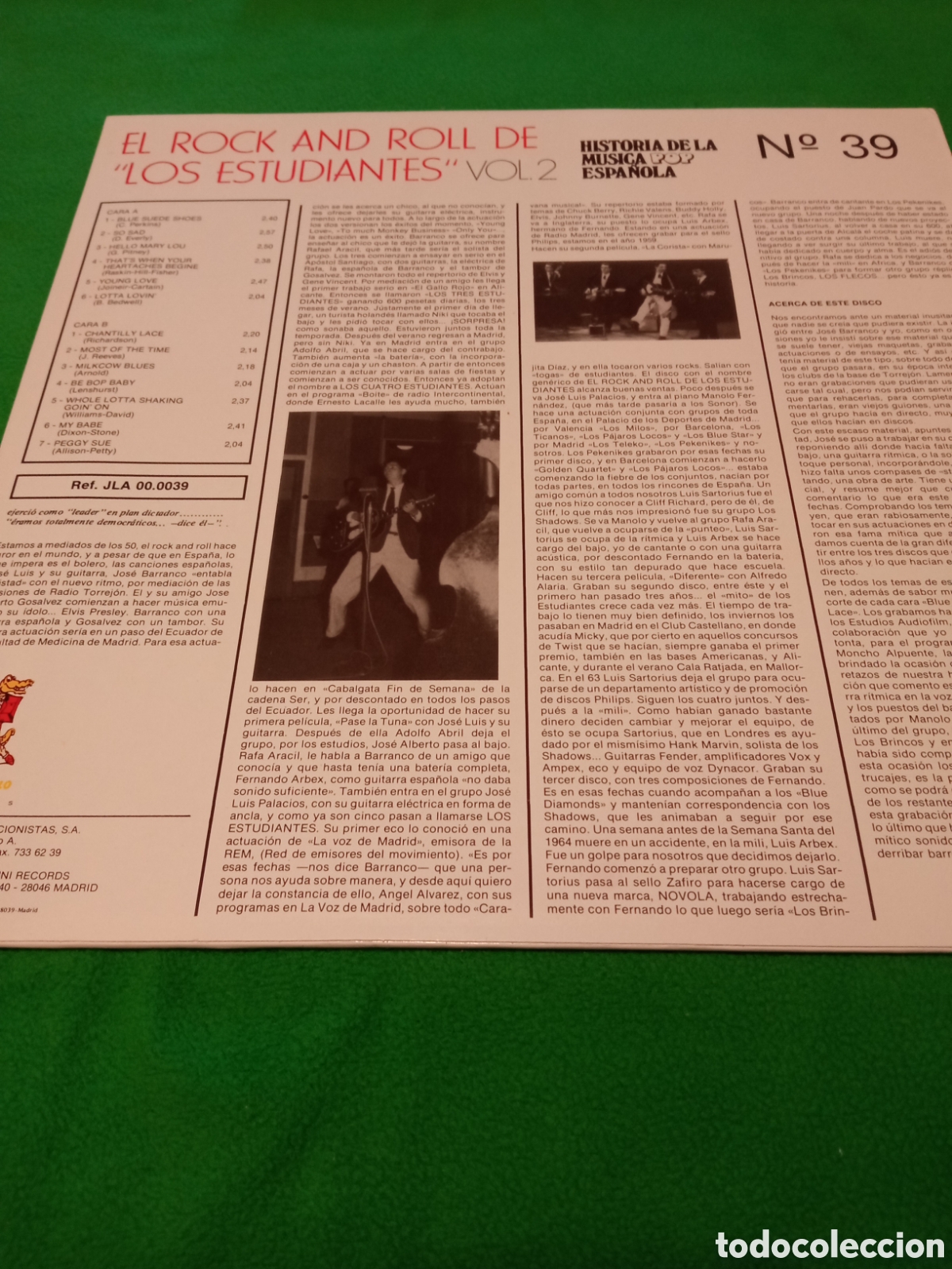 Discos de vinilo: Los Estudiantes -El Rock and Roll de los.... - Foto 2