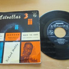 Discos de vinilo: 3 ESTRELLAS 3 - SOFÍA LOREN, RICHARD MALBY, LOUIS ARMSTRONG. EP SPANISH 7” 1960 EDITION. BUEN ESTADO. Lote 365281256