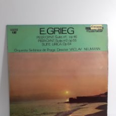Discos de vinilo: E.GRIEG ORQUESTRA SINFONICA DE PRAGA - DISCOPHON 1966. Lote 365285081