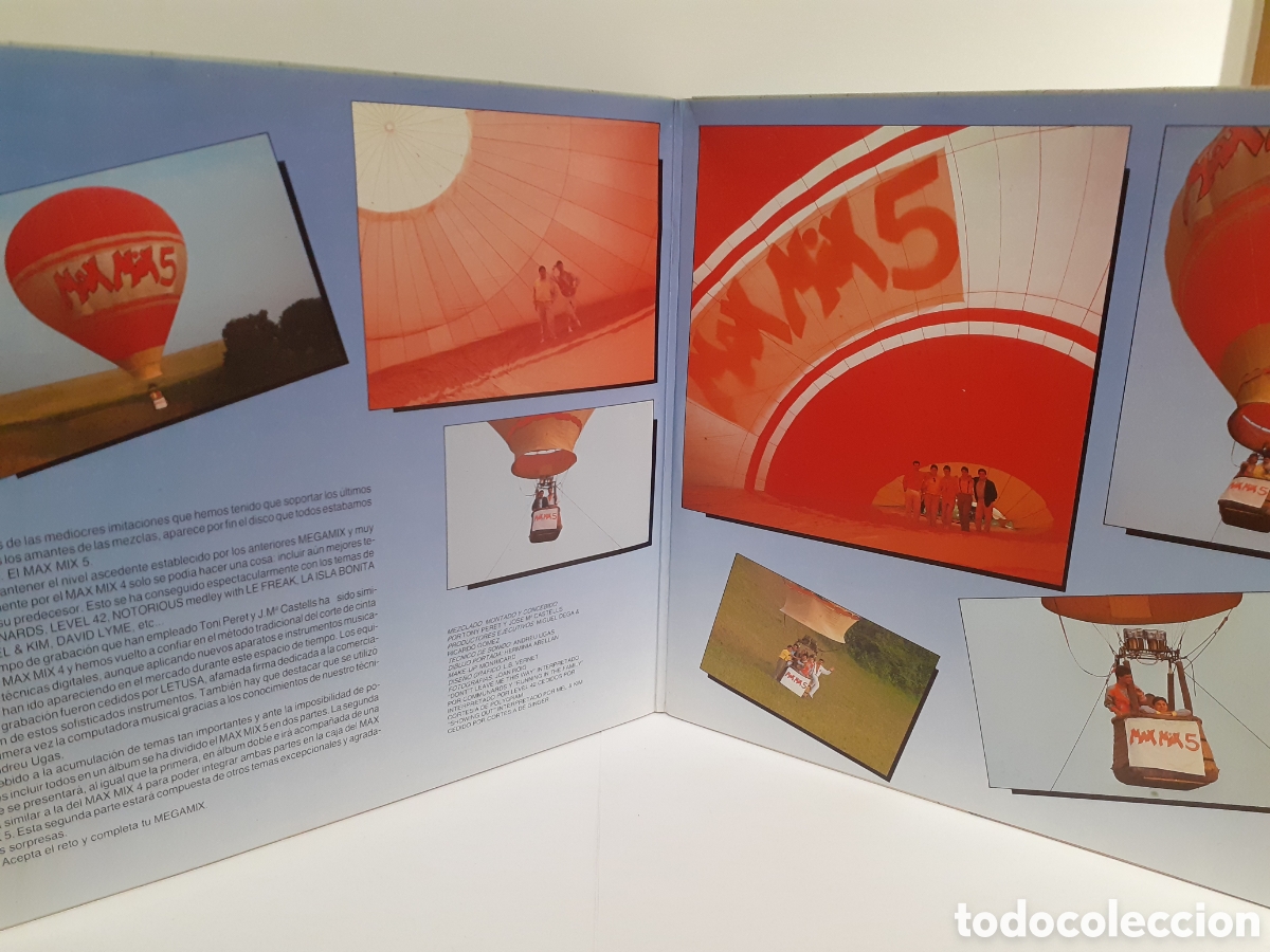 Discos de vinilo: Max Mix 5 doble LP - Max music 1987 - Foto 2
