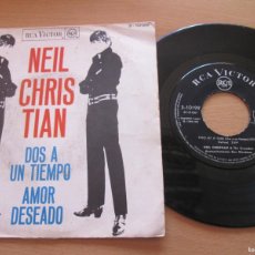 Discos de vinilo: NEIL CHRISTIAN &THE CRUSAIDERS -DOS A UN TIEMPO /AMOR DESEADO. SINGLE SPANISH 7” 1966. BUEN ESTADO. Lote 365298316
