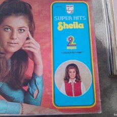 Discos de vinilo: SHEILA - SUPER HITS. L´ECOLE EST FINIE (PHILIPS, 1974) - DOBLE - 2 DISCOS ED. FRANCESA ORIGINAL -. Lote 365301321