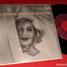 Discos de vinilo: ARTURO RUBINSTEIN PIANO LISZT SUEÑO DE AMOR/VALSE IMPROMPTU + EP 7'' 1959 RCA ESPAÑA SPAIN. Lote 365339541