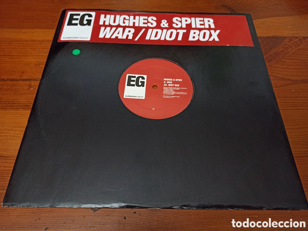 Discos de vinilo: Hughes & Spier - War / Idiot Box (12&rdquo;) - Foto 1