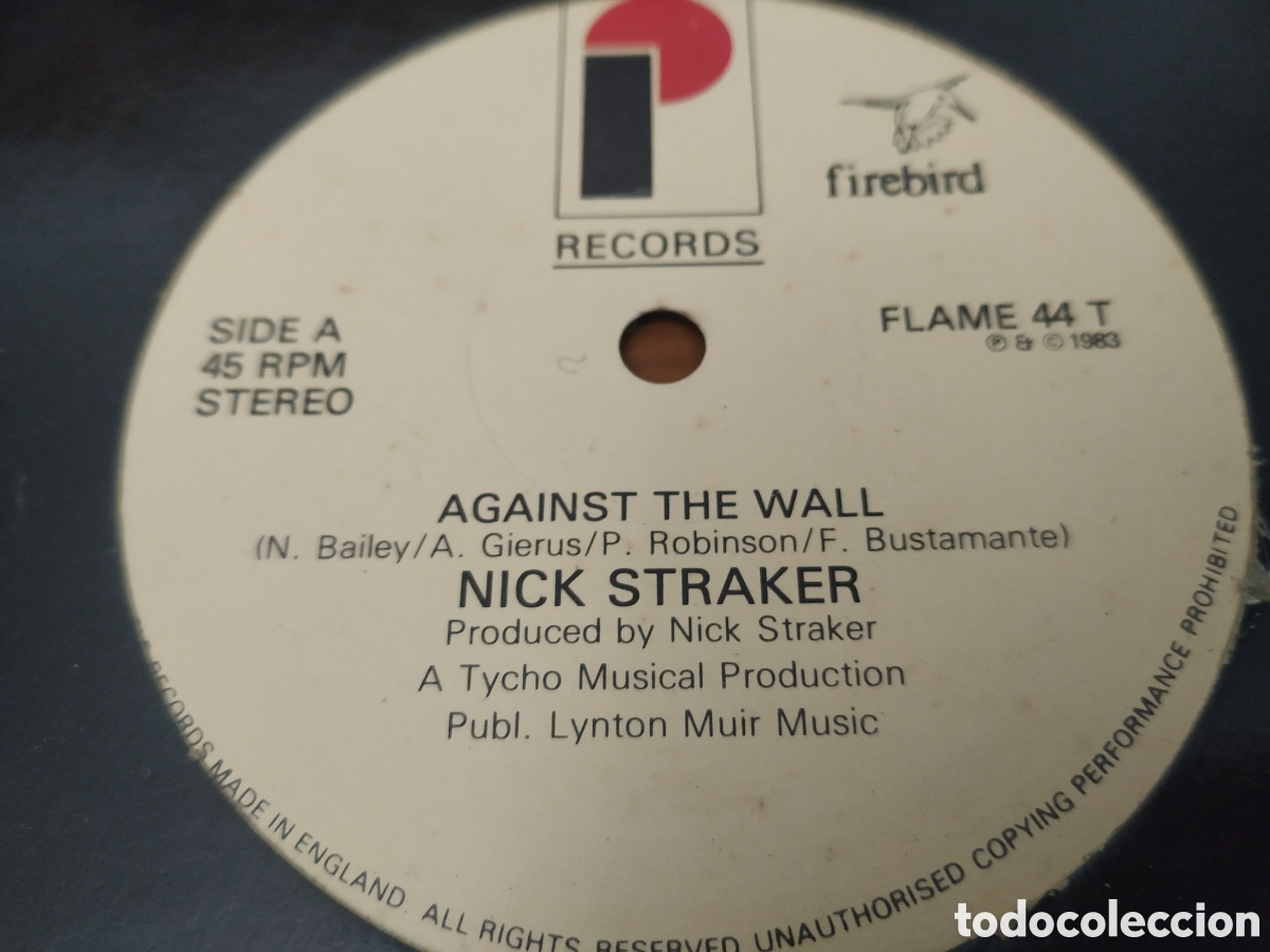 Discos de vinilo: Nick Straker - Against The Wall (12&rdquo;) - Foto 1