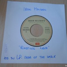 Discos de vinilo: IRON MAIDEN, SG, WASTING LOVE + 1, AÑO 1992, EMI 006-1225707 PROMO - SIN PORTADA -. Lote 365538216