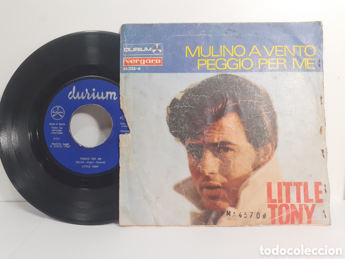 Discos de vinilo: Little Tony - durium 1967 - Foto 2