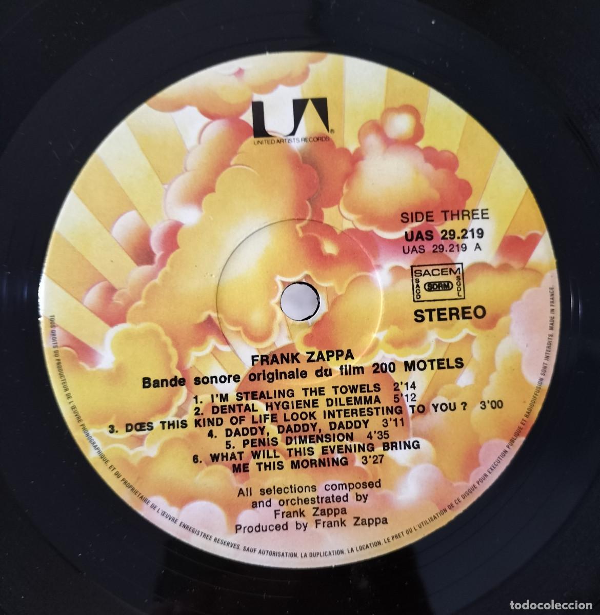 Discos de vinilo: FRANK ZAPPA 200 MOTELS - Foto 2