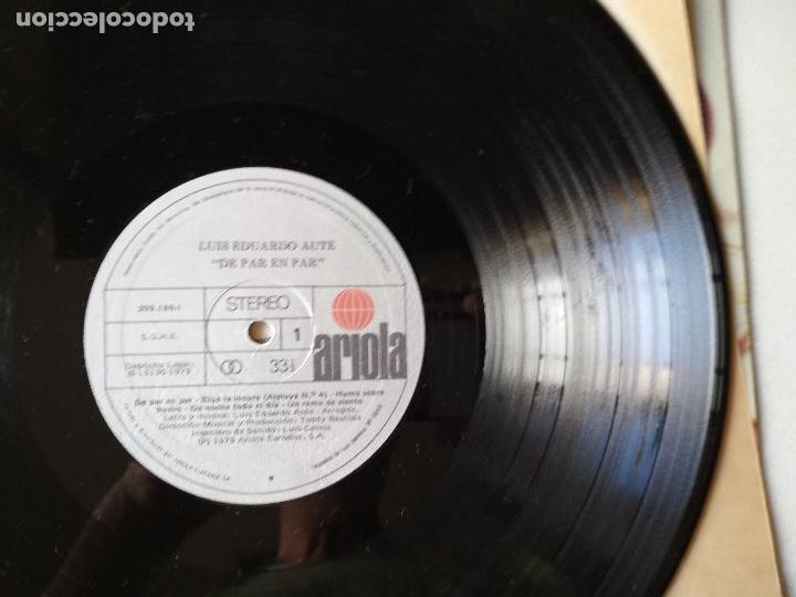 Discos de vinilo: LUIS EDUARDO AUTE - DE PAR EN PAR, 1979 - Foto 4