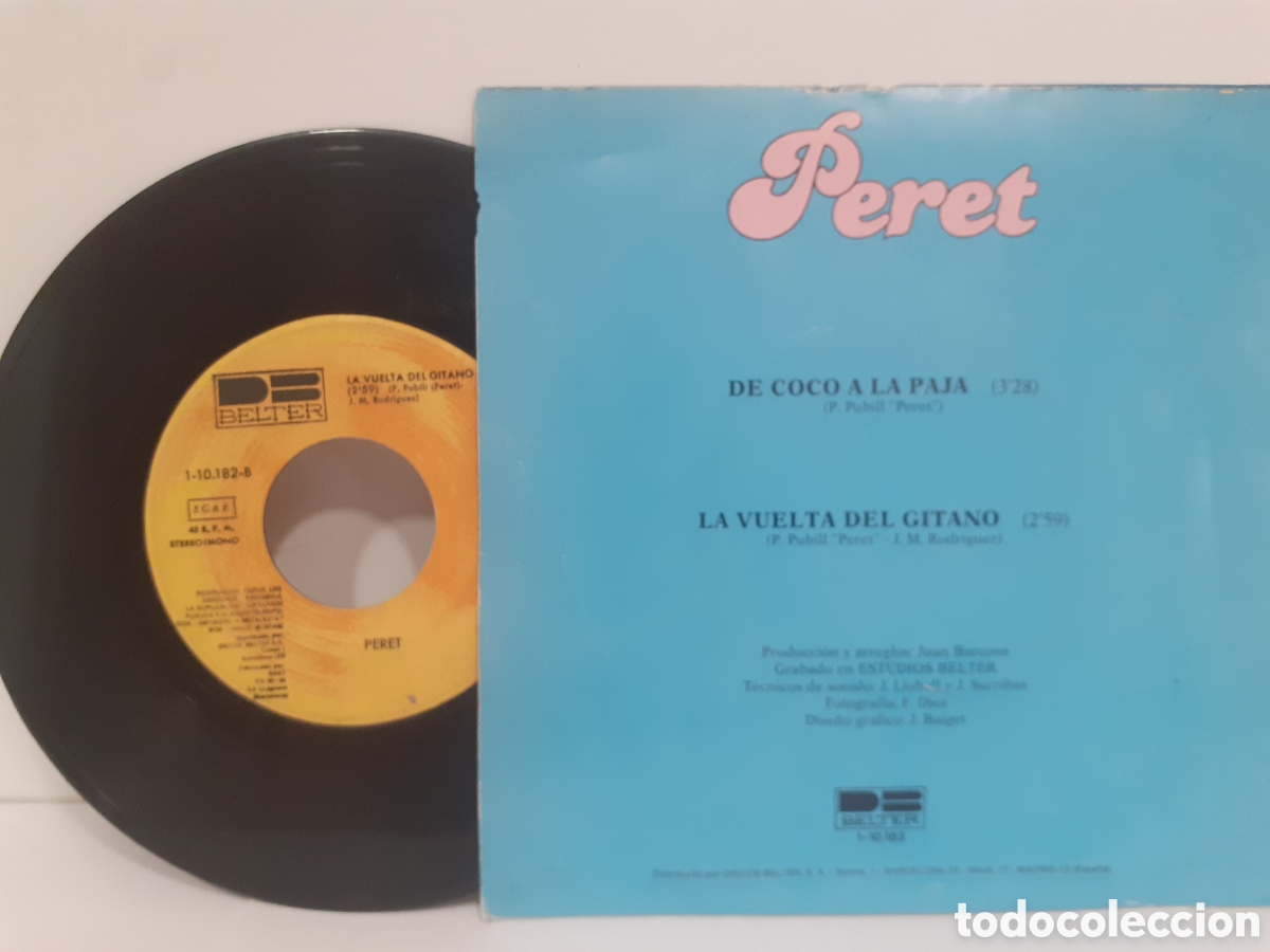 Discos de vinilo: Peret - de coco a la paja - Belter 1981 - Foto 2