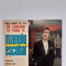 Discos de vinilo: MANOLO ESCOBAR - MI CANCION ES PARA TI - BELTER 1965. Lote 365591926