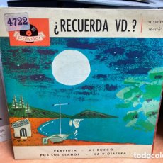 Discos de vinilo: ALBERTO DE LUQUE Y LOS AMIGOS - RECUERDA VD.? (7”, EP). Lote 365594026